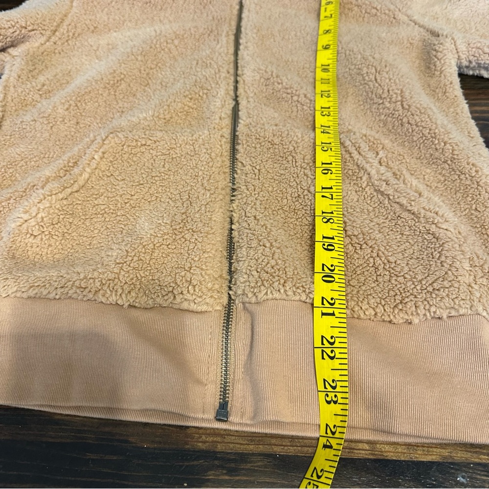 NWT Gap Cozy Tan Sherpa Hoodie - Picture 10 of 12